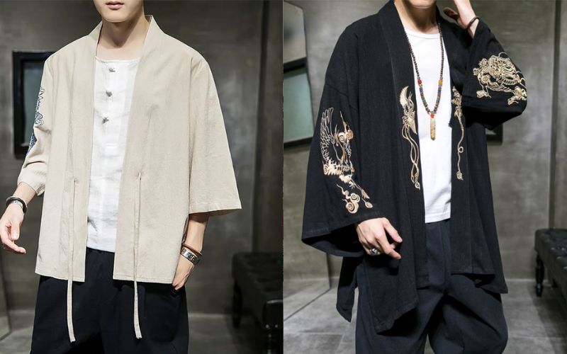 Áo khoác Kimono Cardigan nam