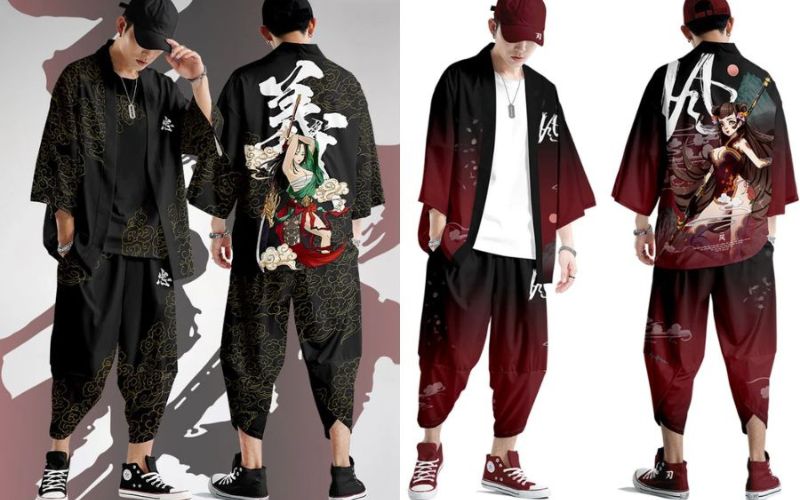 Kimono nam phong cách streetwear