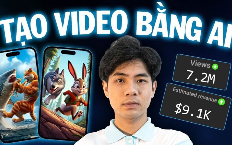 Làm video Youtube tự động bằng AI 