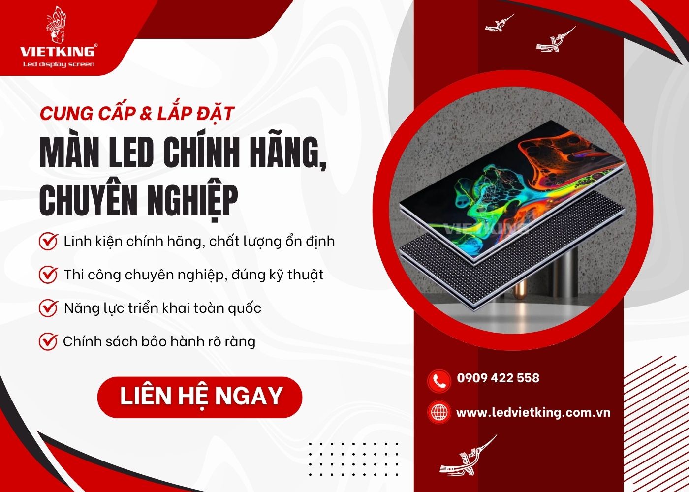 VIETKING - Đơn vị cung cấp và lắp đặt màn hình LED cao cấp